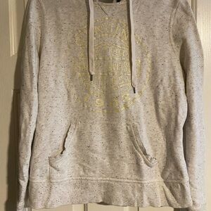 Harley-Davidson Cream Hoodie with Gold Logo